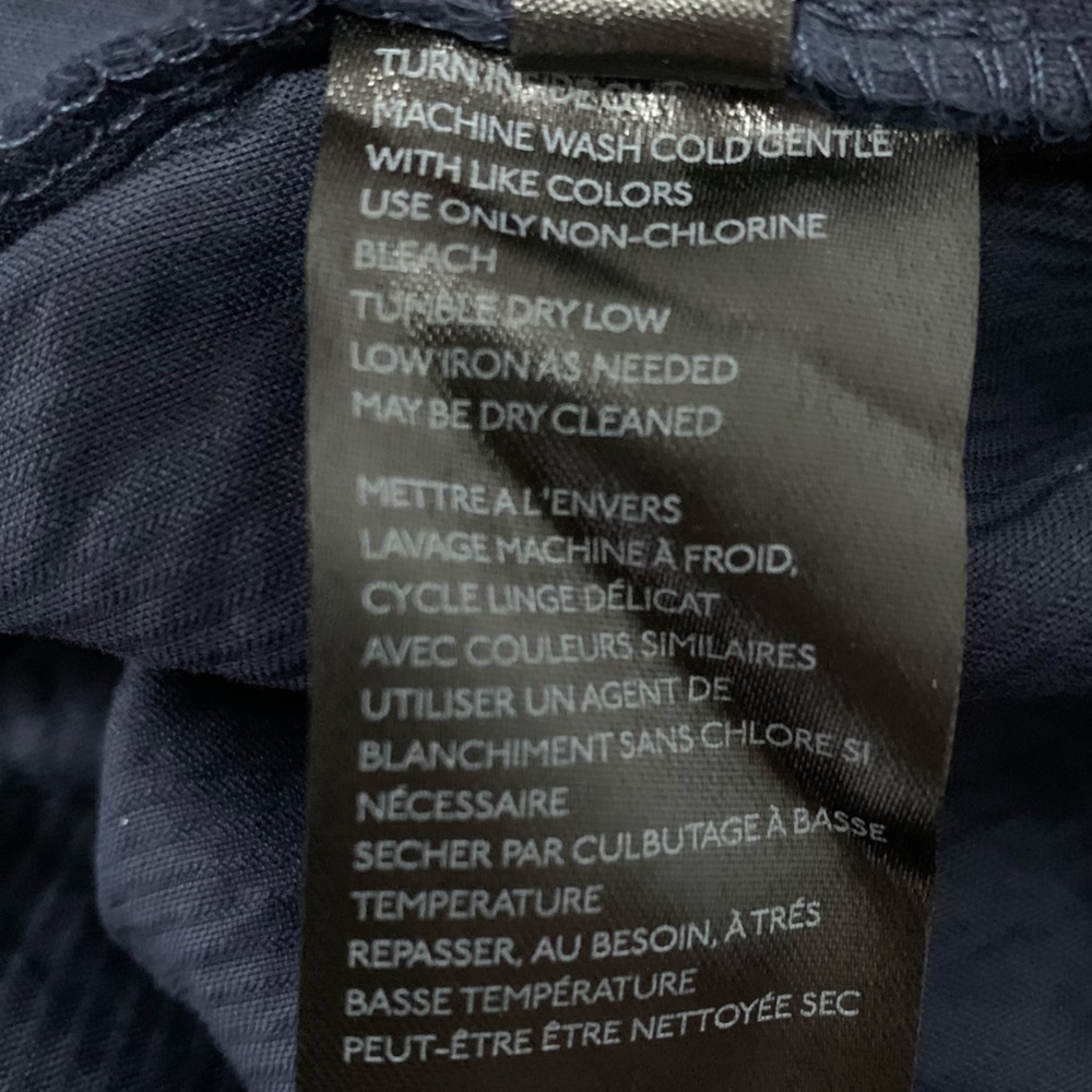 Anthropologie Maeve “Tessa” Flounce Ruffle Navy Blue Corduroy Mini Dress - Picture 7 of 7